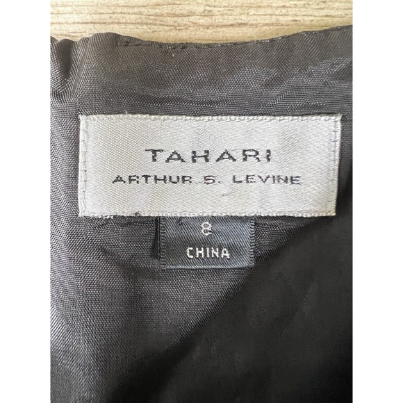 TAHARI ASL Womens Size 8 Gray Lined Sleeveless Knee Length Sheath Dress FLAW - Picture 6 of 16